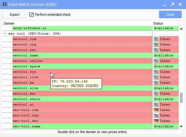 Domain Search